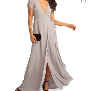 Gray Bridesmaids Dress